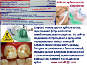 Фторид в зубной пасте польза или вред