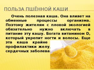 Польза и вред пшенной каши для человеческого организма