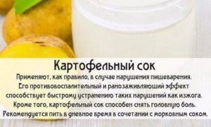 Польза и вред картофельного сока для здоровья