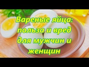 Польза и вред вареных яиц для мужчин