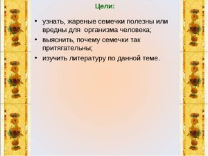 Жареные семечки польза и вред для организма человека