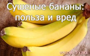 Сушеные бананы польза и вред для организма