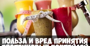 Протеиновые коктейли вред и польза и вред